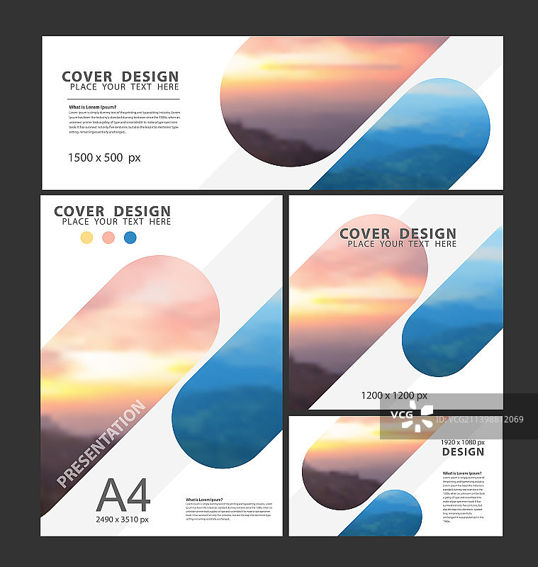 演示文稿布局模版设计手册图片素材