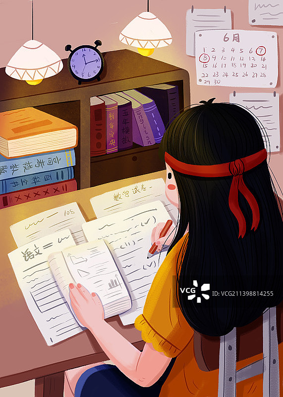 认真学习的学生图片素材