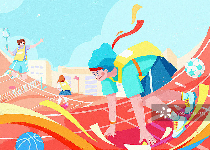 体育健身插画图片素材