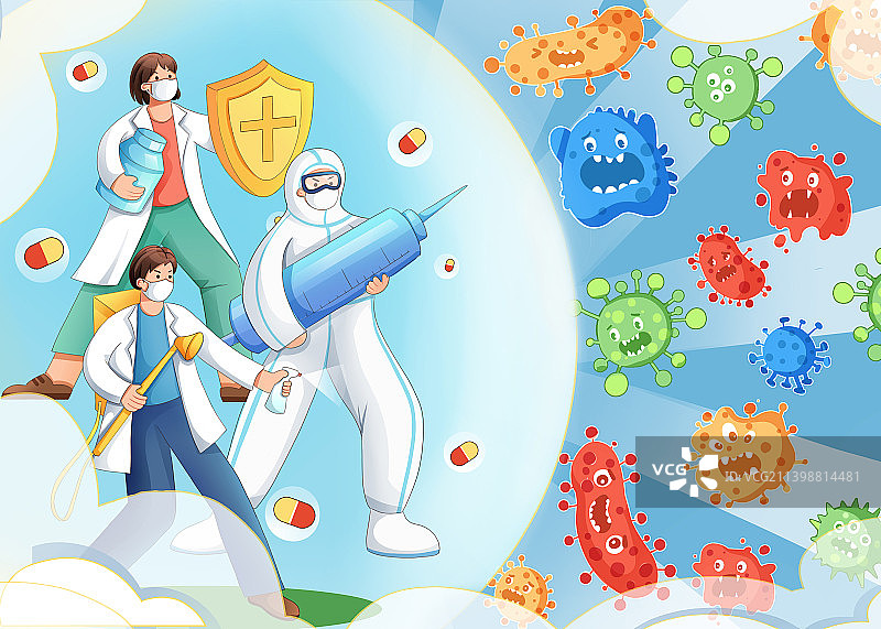 医疗插画图片素材