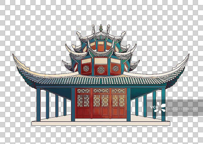 贵阳地标古建筑免抠素材文昌阁图片素材