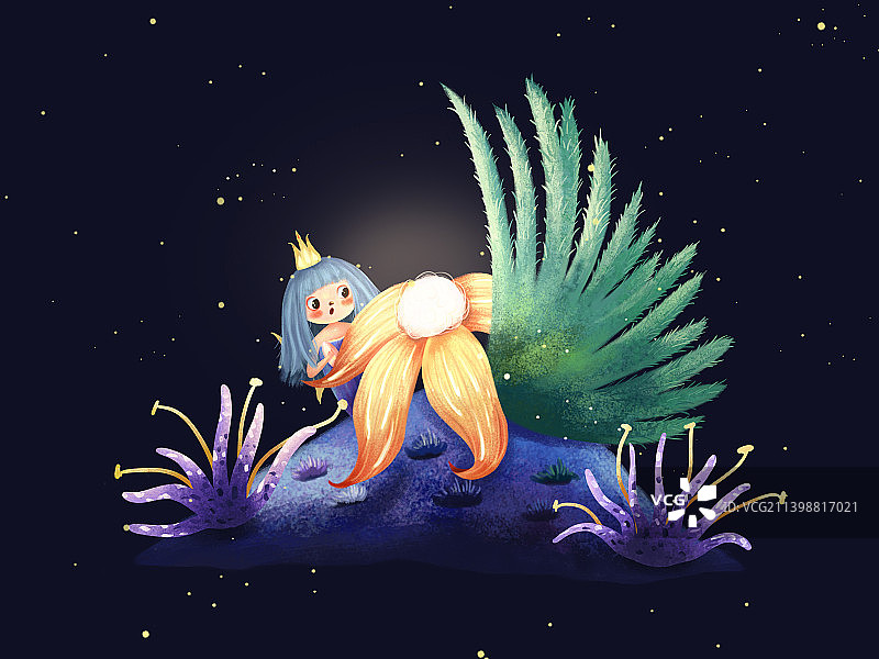 小精灵故事性插画图片素材