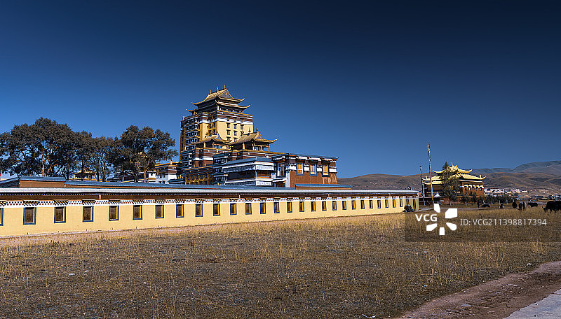 四川阿坝各莫寺风光图片素材