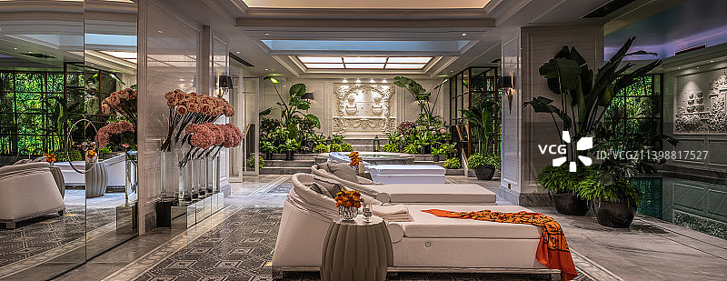 样板间美容院图片素材