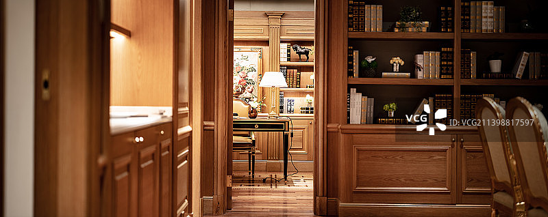 样板间书房图片素材