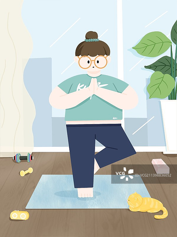 一个人的健康生活图片素材