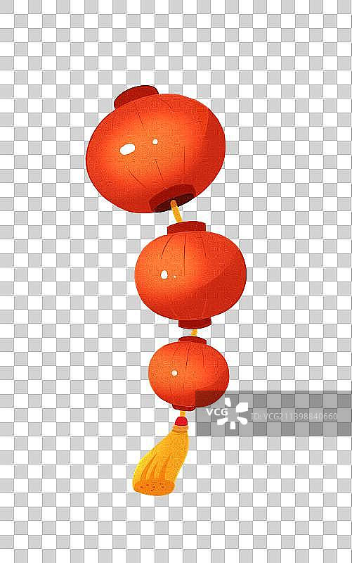 国庆一串灯笼图片素材