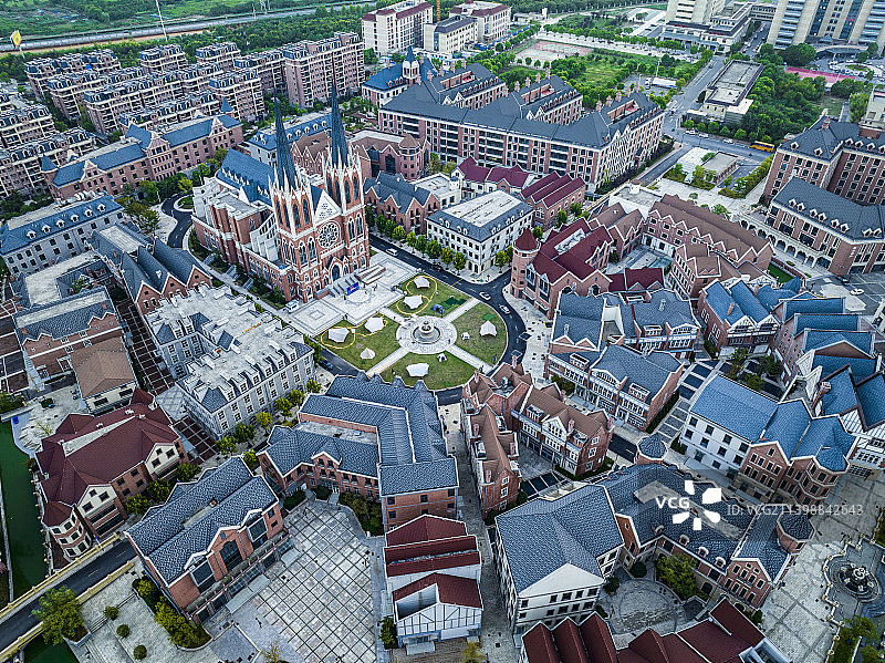 芜湖罗兰小镇欧式建筑风光图片素材