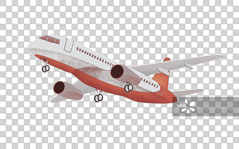 国庆节日城市发达交通工具飞机图片素材