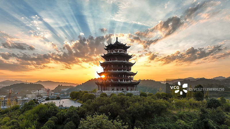 吉首文峰塔图片素材