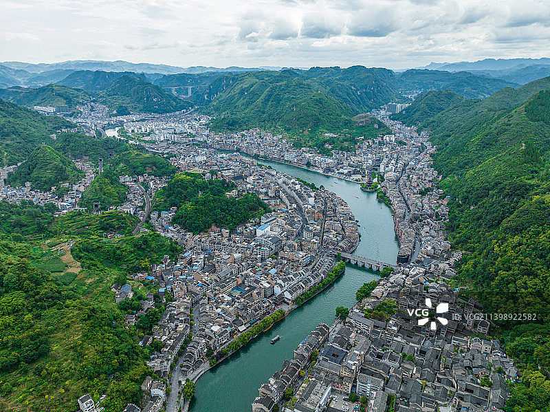 贵州省黔东南苗族侗族自治州镇远县镇远古镇图片素材