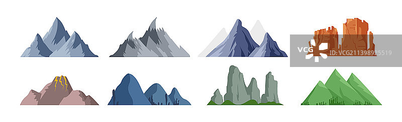 山脉合集图片素材