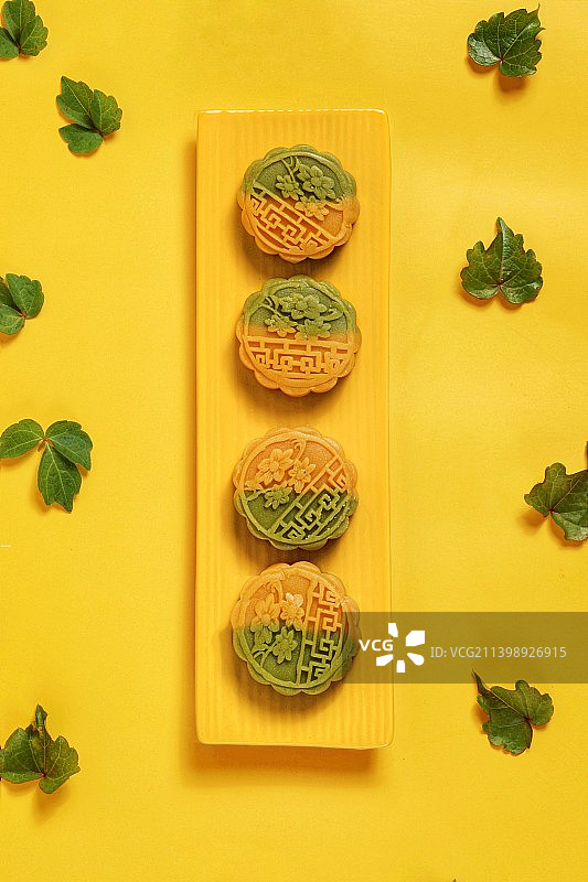 绿豆沙月饼图片素材