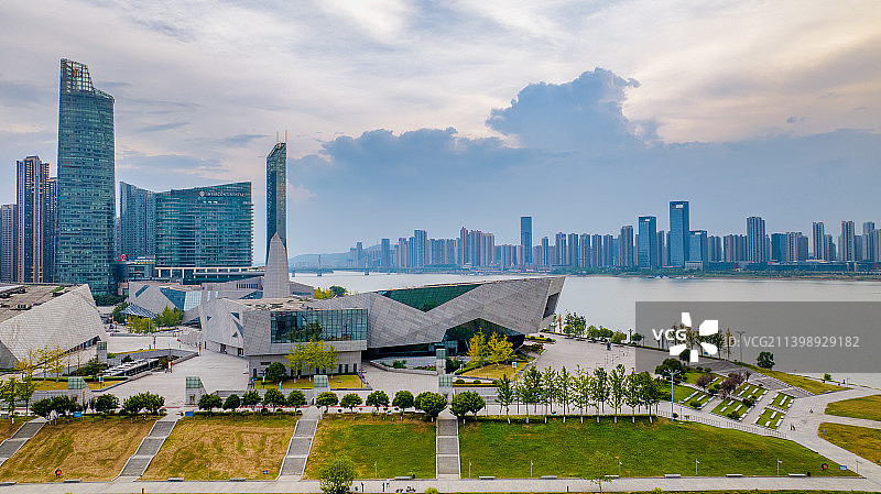 湖南长沙开福区北辰三角洲文化广场图片素材