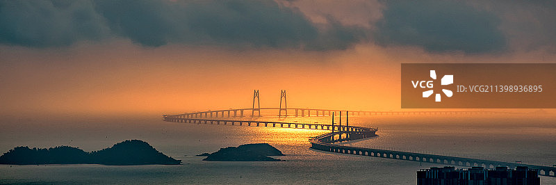 霞光普照图片素材