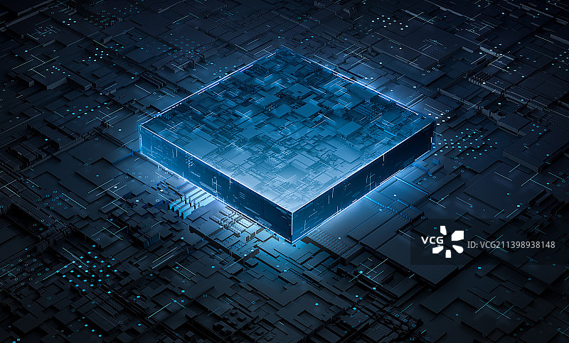 芯片c4d科技三维图形图片素材