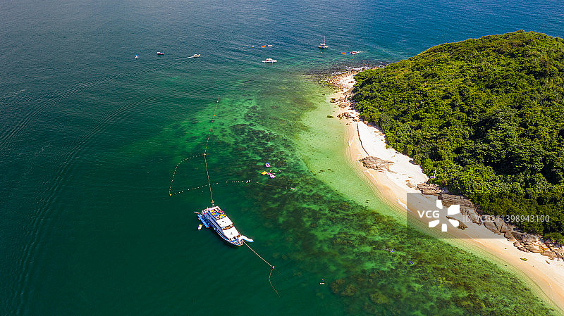 海南万宁石梅湾加井岛图片素材