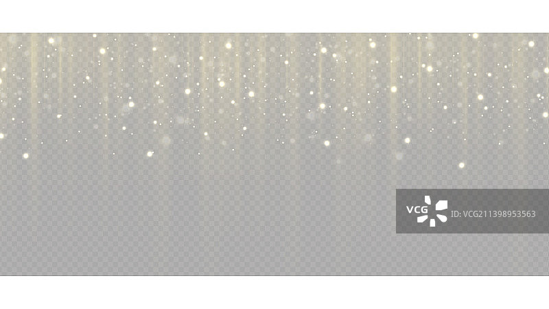 垂直金色光线飘落尘埃雨图片素材