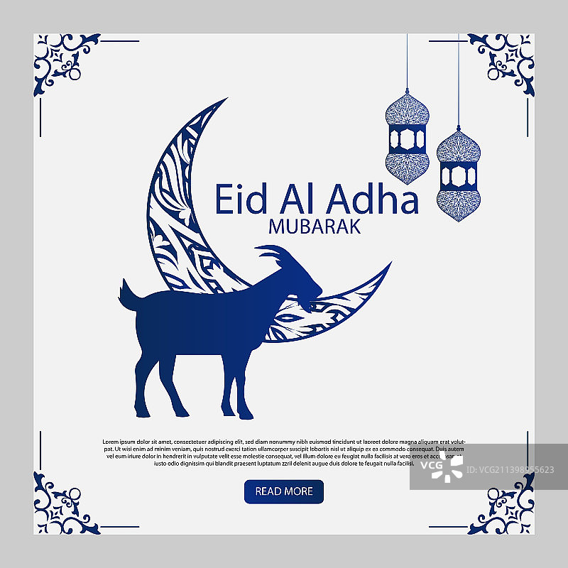 开斋节伊斯兰节日社交媒体图片素材