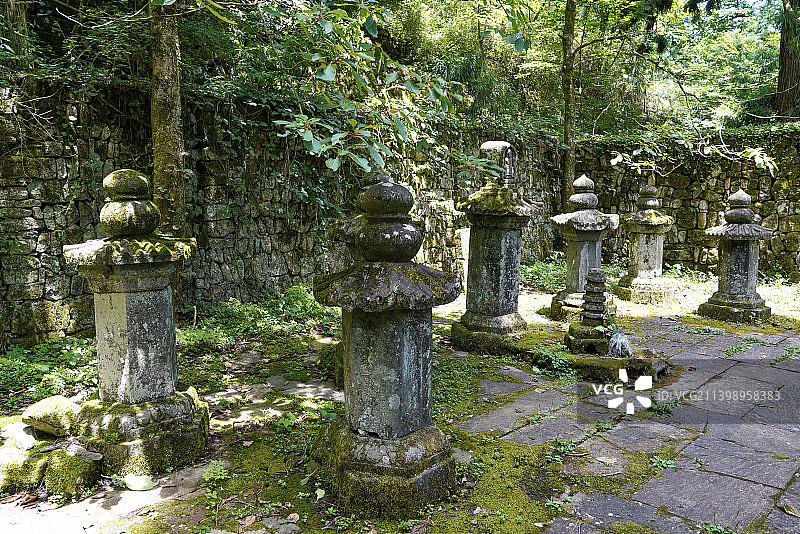 浙江省 杭州市 临安区 天目山 中峰塔院图片素材