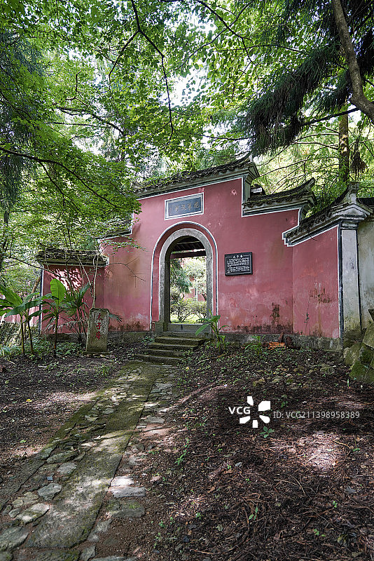 浙江省 杭州市 临安区 天目山 太子庵 天目书院图片素材