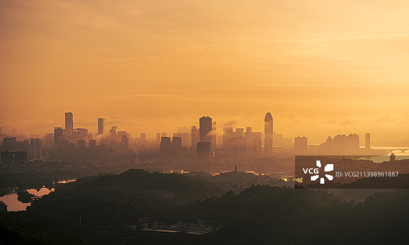 惠州江北-流云流雾图片素材