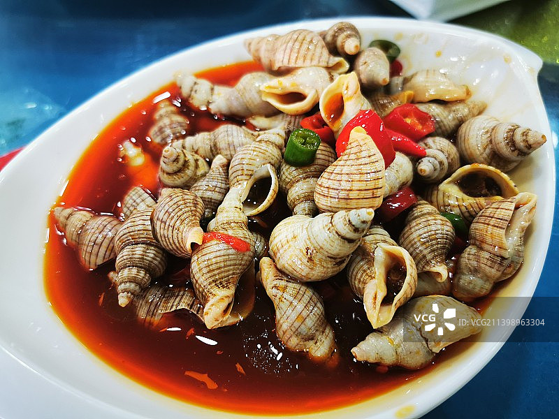 炒钉螺图片素材