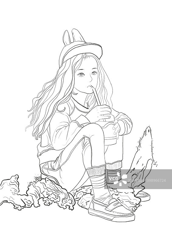 女孩图片素材