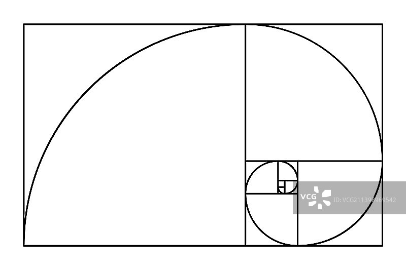黄金比例简约图标几何形状图片素材