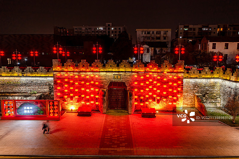 中国广东省肇庆市端州区端州古城披云楼图片素材