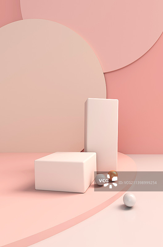 C4D摆台建模美妆平台图片素材