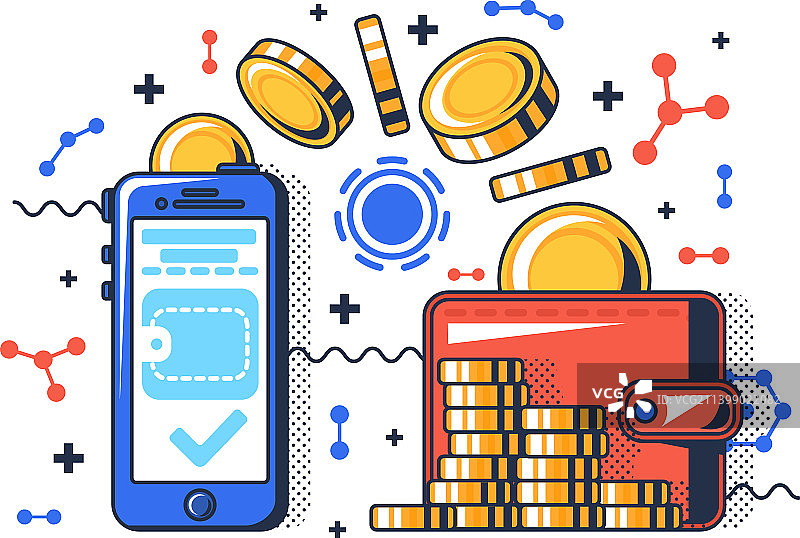 线上支付和交易业务图片素材
