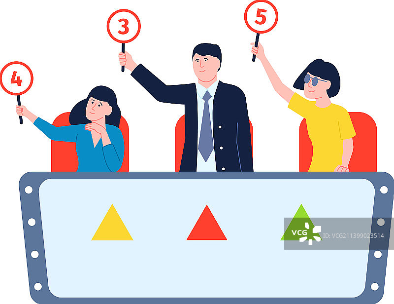 评审团比赛专业评委席图片素材