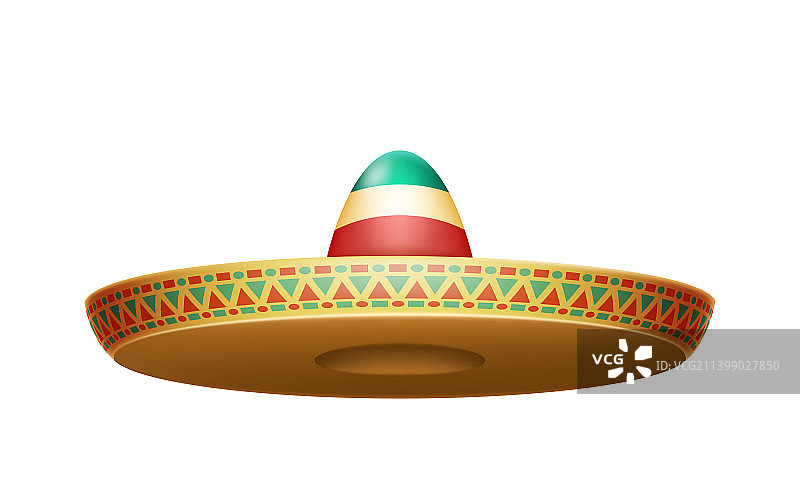 3D墨西哥帽子Cinco de Mayo图片素材