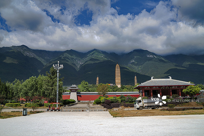 大理崇圣寺风光图片素材