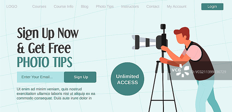 立即注册，免费获取摄影技巧和无限访问权限图片素材