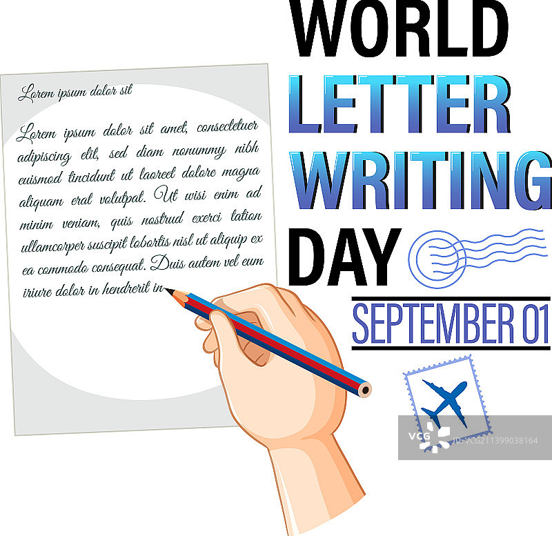 世界写作日海报设计图片素材