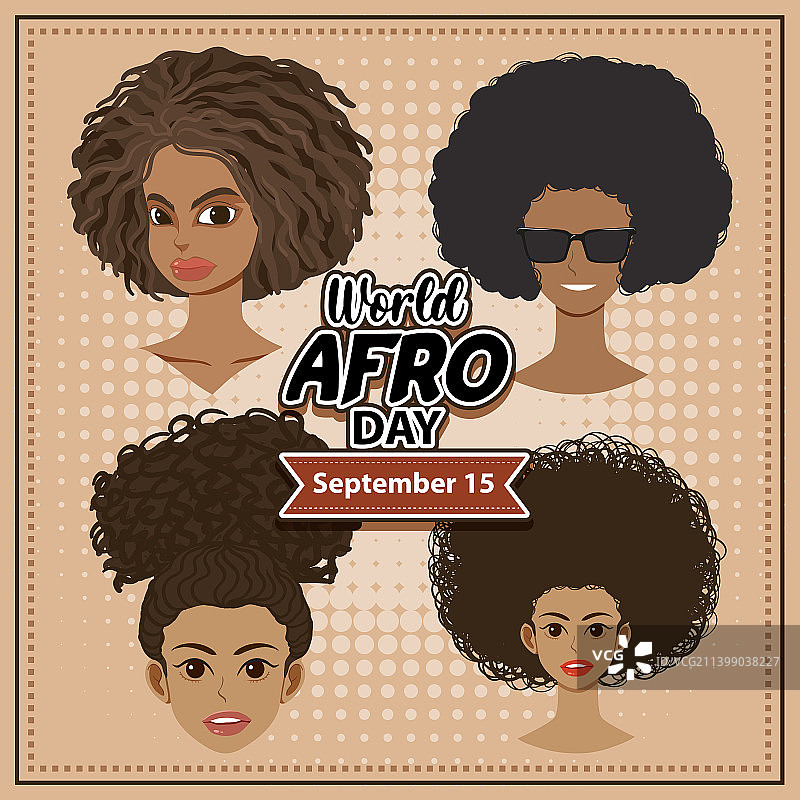 世界非洲发型日9月15日banner设计图片素材