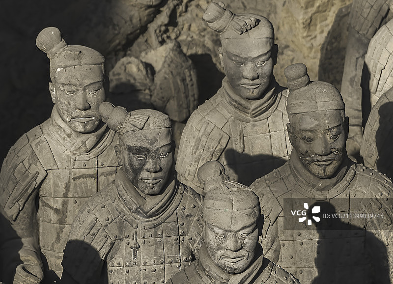 秦始皇兵马俑群像图片素材