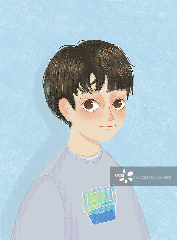 男生卡通头像人物插画图片素材