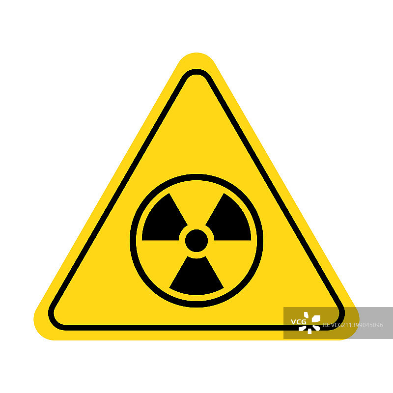 放射性辐射标志危险警告图片素材