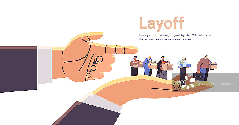 老板解雇员工，被解雇的商务人士图片素材