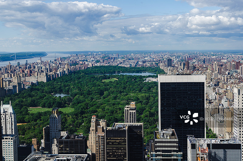 俯瞰纽约中央公园图片素材