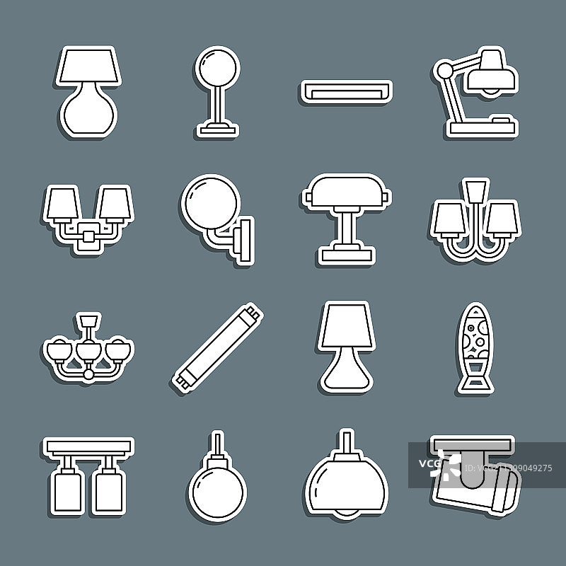 LED轨道灯落地灯图片素材