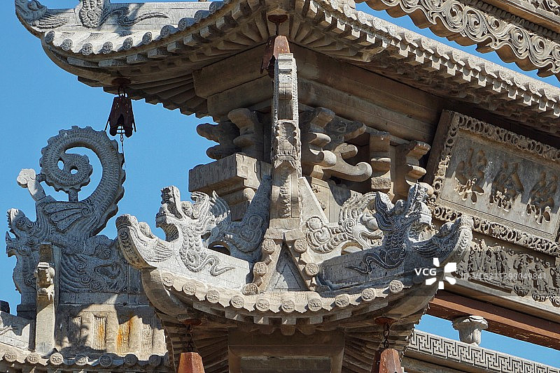 山西运城仇氏石牌坊图片素材