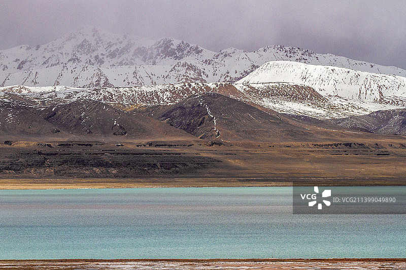 G219阿里狮泉河镇到日土县沿途风光图片素材