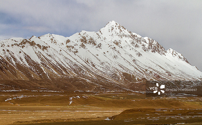 G219阿里狮泉河镇到日土县沿途风光图片素材