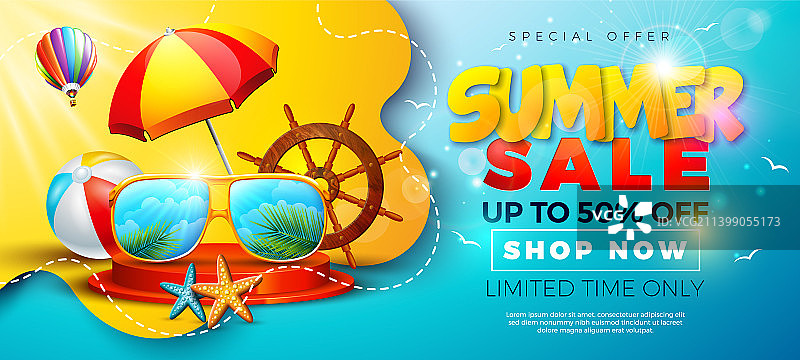 夏季促销舞台太阳镜设计图片素材