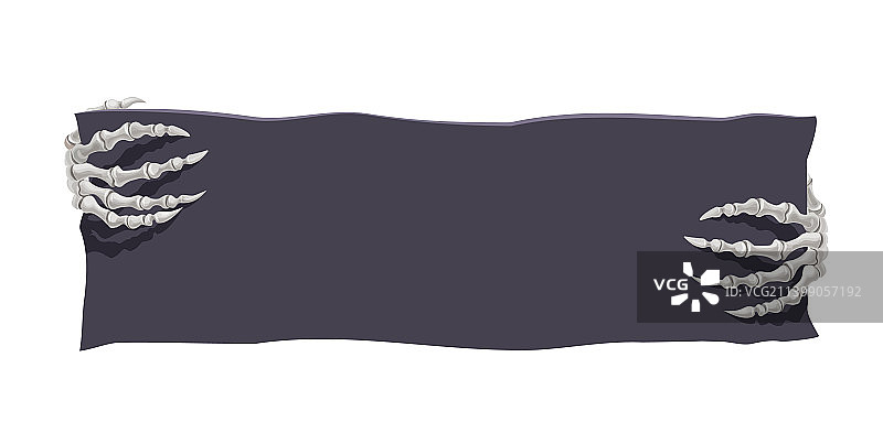 万圣节banner，骷髅手背景图片素材