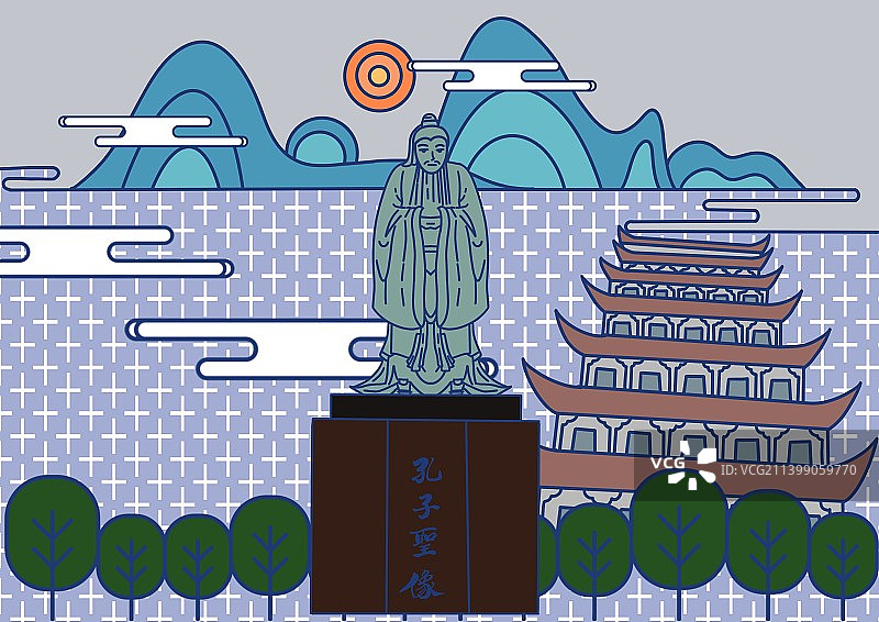 创意校园风景图片素材
